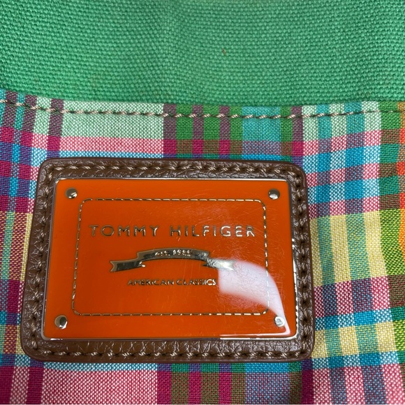 Tommy Hilfiger Plaid Handbag Y2K Preppy Colorful - Picture 6 of 17